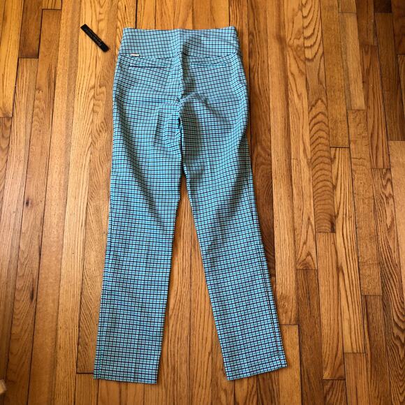 Renuar NWT Women's Pull On Tummy Control Ankle Pant Color Peacock Size 0 - Picture 10 of 10